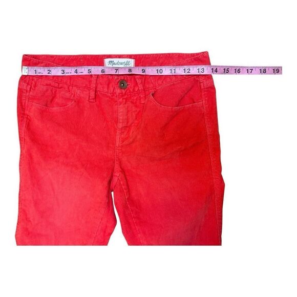 Madewell Pink Coral Corduroy Skinny Jeans Size 25 Stretch Casual Bohemian EUC - Picture 2 of 6